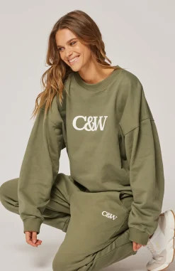 Cartel & Willow Tops|Cartel & Willow Nina Sweater - Khaki