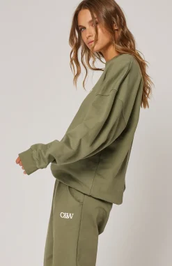 Cartel & Willow Tops|Cartel & Willow Nina Sweater - Khaki