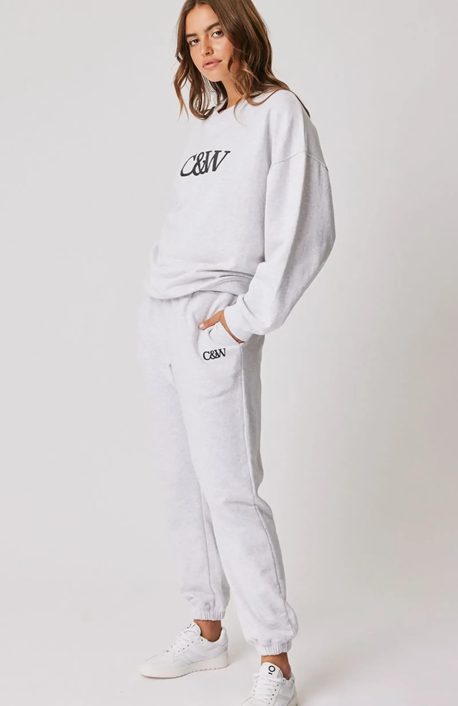 Cartel & Willow Tops|Jumpers|Cartel & Willow Nina Sweater - Grey Marle