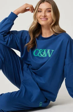 Cartel & Willow Tops|Cartel & Willow Piper Sweater - French Navy