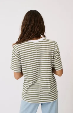 Cartel & Willow Tops|Cartel & Willow Sophie Tee - Palm Stripe