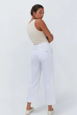 Kireina Jeans|Celeste Pant- Cropped White