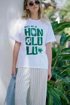 Ceres Life Tops|Ceres Boyfriend Tee - Honolulu Winter Green