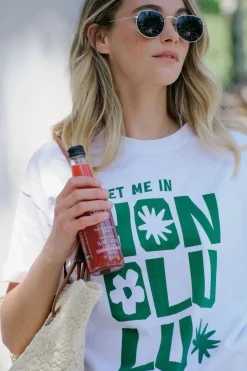 Ceres Life Tops|Ceres Boyfriend Tee - Honolulu Winter Green