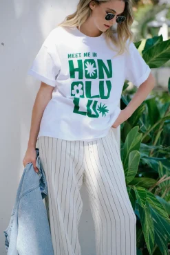 Ceres Life Tops|Ceres Boyfriend Tee - Honolulu Winter Green