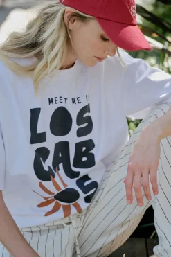 Ceres Life Tops|Boyfriend Tee - Los Cabos White