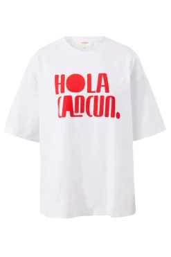 Ceres Life Tops|Boyfriend Tee - Hola Cancun Heritage Red