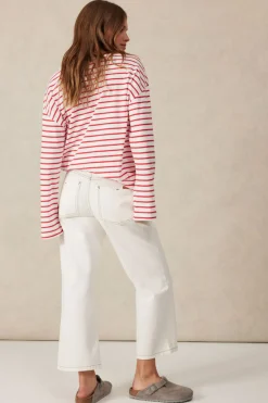 Ceres Life Jeans|Crop Frenchie Jean - Fresh Ecru