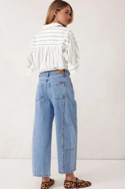 Ceres Life Jeans|Darted Barrel Jean - Vintage Blue