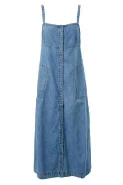 Ceres Life Dresses|Denim Beach Dress - Worn Blue