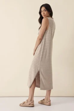Ceres Life Knitwear|Dresses|Pointelle Sleeveless Knit Dress - String