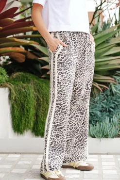 Ceres Life Toggle Menu|Pants|Relaxed Drawstring Pant - Leopard