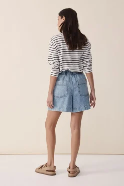 Ceres Life Toggle Menu|Relaxed Everyday Short - Vintage Blue Denim