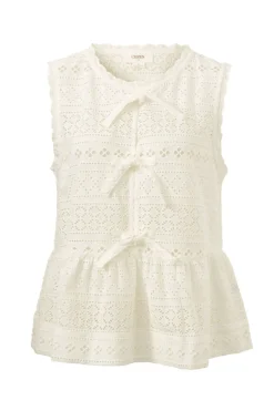 Ceres Life Tops|Sleeveless Tie Top - White