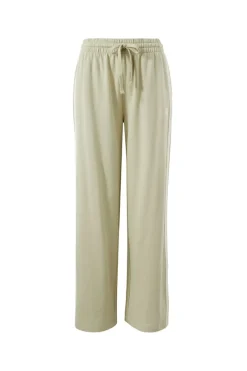 Ceres Life Pants|Wide Leg Terry Trackpant - Matcha Side Stripe