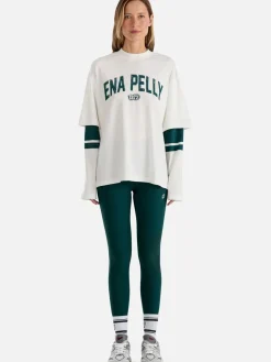 Ena Pelly Tops|73 Long Sleeve Tee - Vintage White