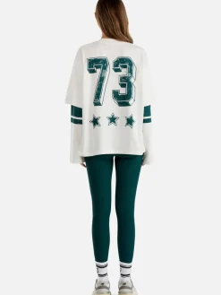 Ena Pelly Tops|73 Long Sleeve Tee - Vintage White