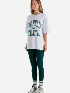 Ena Pelly Tops|Athletic Tee - White Marle