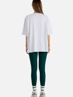 Ena Pelly Tops|Athletic Tee - White Marle