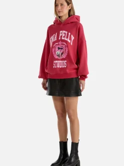Ena Pelly Jumpers|Brooke Oversized Hoodie DIY Studios - Poppy Red
