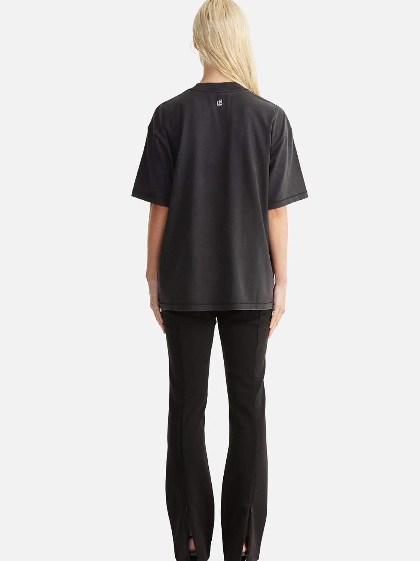 Ena Pelly Tops|Chloe Oversized Tee - Vintage Black