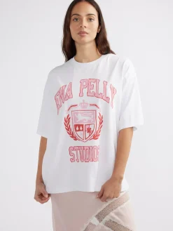 Ena Pelly Tops|DIY Studios Tee - White