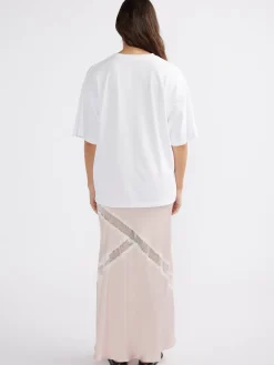 Ena Pelly Tops|DIY Studios Tee - White