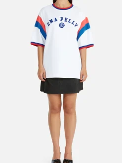 Ena Pelly Tops|Fathom Oversized Tee - Bright White