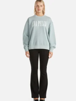 Ena Pelly Jumpers|Lilly Oversized Sweater City - Seafoam Wash