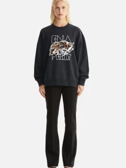 Ena Pelly Jumpers|Lilly Oversized Sweater Tigers Eye - Vintage Black