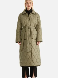 Ena Pelly Jackets & Coats|Louise Quilted Puffer Jacket - Hunter Green