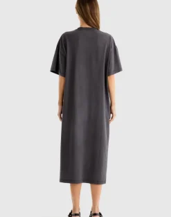 Ena Pelly Dresses|World Tour Tee Dress - Faded Black