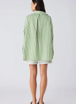 Esmaee Tops|Infinity Shirt - Fern Stripe