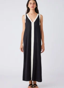 Esmaee Dresses|Monochrome Dress - Black/Cream