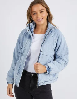 Foxwood Jackets & Coats|Rosalee Jacket - Mid Vintage Blue
