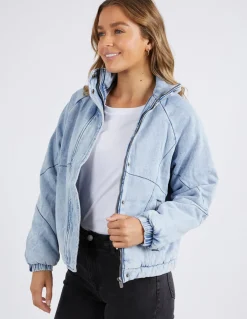 Foxwood Jackets & Coats|Rosalee Jacket - Mid Vintage Blue