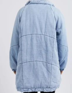 Foxwood Jackets & Coats|Rosalee Longline Jacket - Light Blue