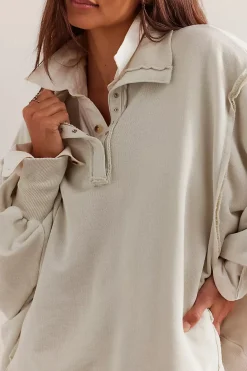 Free People Tops|Camden Henley - Grey Opal