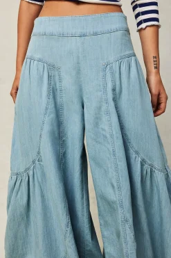 Free People Pants|Jeans|Dawn on Me Wide Leg Jeans - Moonlit