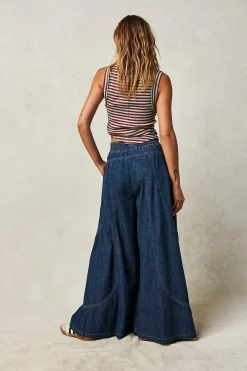 Free People Pants|Jeans|Dawn on Me Wide Leg Jeans - London Blue