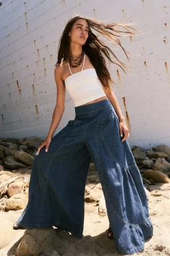 Free People Pants|Jeans|Dawn on Me Wide Leg Jeans - London Blue