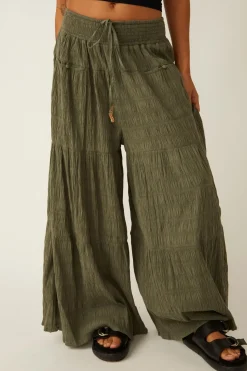 Free People Pants|In Paradise Wide Leg Pant - Dried Basil