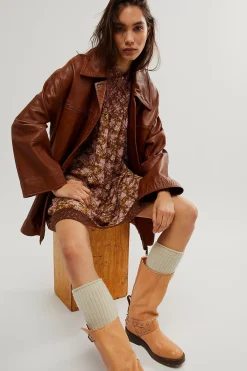 Free People Tops|Dresses|Shea Printed Mini - Chocolate Combo
