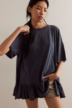 Free People Tops|Why Yes Tee - Black