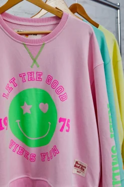 Hammill & Co Jumpers|Hammil & Co Happy Sweat - Pink