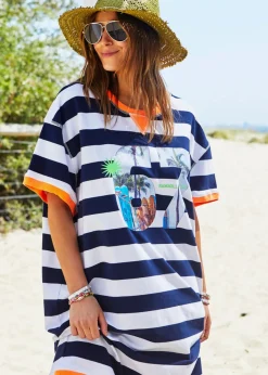 Hammill & Co Dresses|Hammill & Co Beach Sweat Dress - Navy/White Stripe