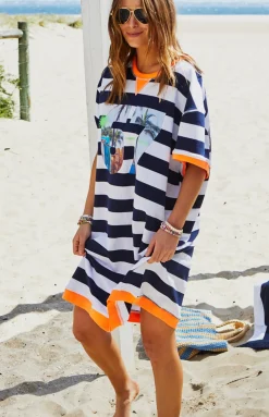 Hammill & Co Dresses|Hammill & Co Beach Sweat Dress - Navy/White Stripe