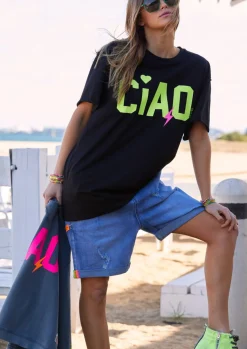 Cat Hammill Tops|Hammill & Co Ciao Tee - Black