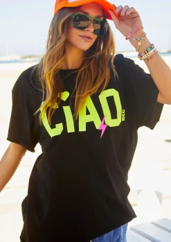 Cat Hammill Tops|Hammill & Co Ciao Tee - Black