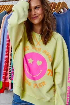 Hammill & Co Jumpers|Hammill & Co Happy Sweat - Lemon